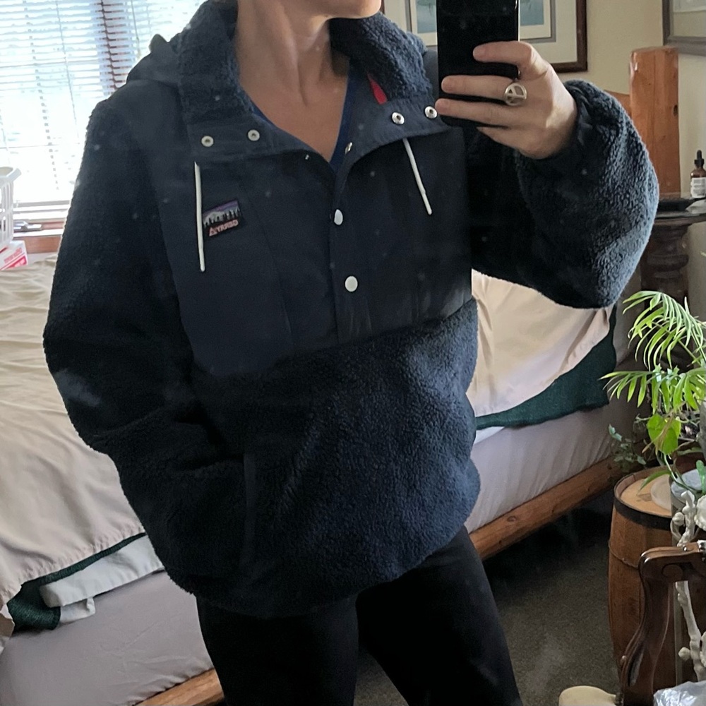 Womens Navy Fleece Jacket